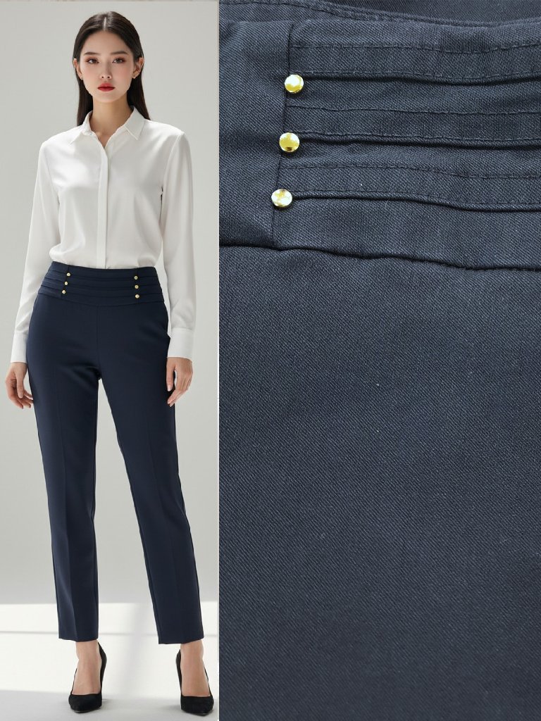 Blue Cropped Pants  Jm Collection Brand